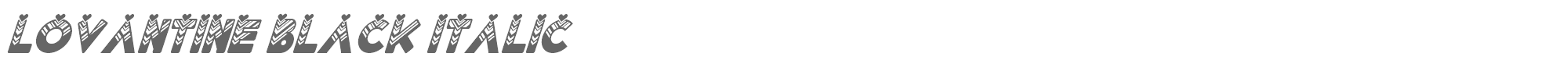 Lovantine Lovantine Black italic.ttf font preview